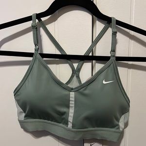 Nike Medium Sage Green sports bra.